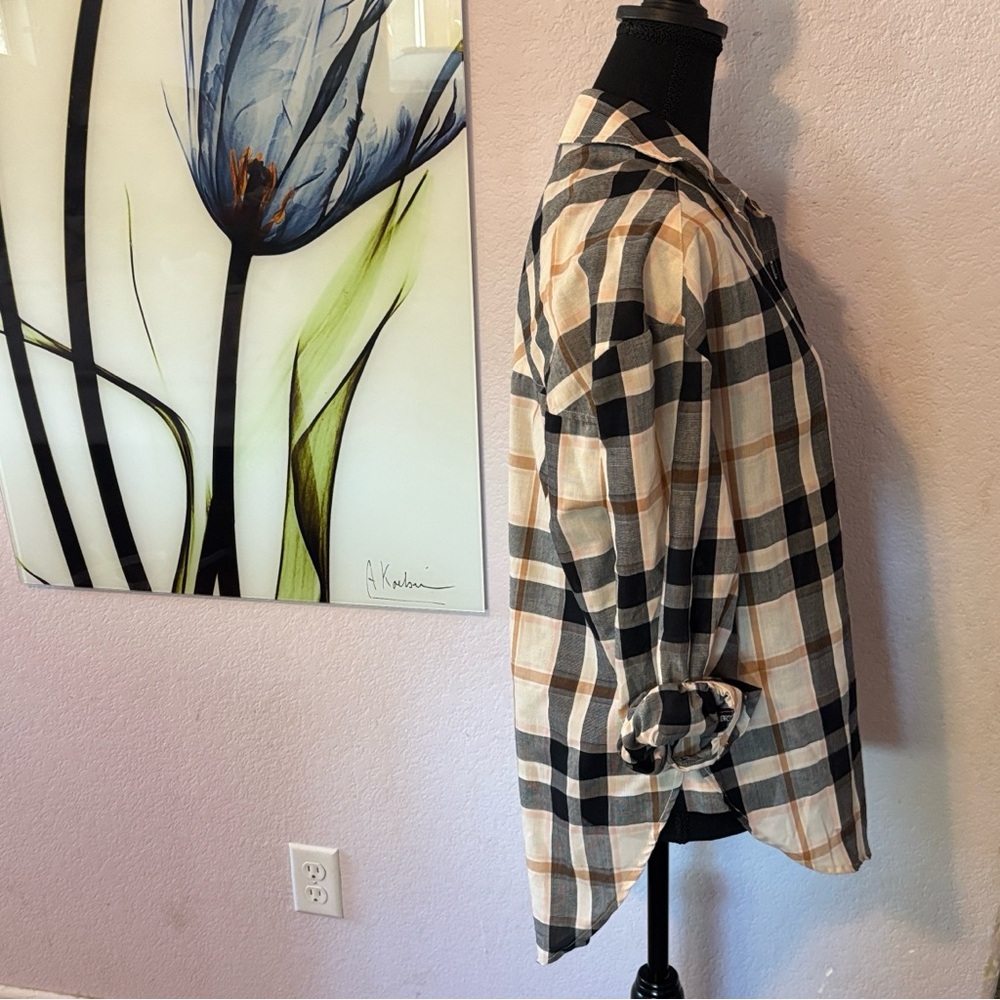 Sanctuary plaid shirt size XS - Picture 2 of 5